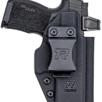 Rounded Gear RGUNVRSLCMPCTBLK Universal Kydex  IWB Black Kydex Belt Clip Fits Compact Sized Handguns Right Hand