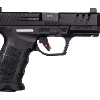 SAR USA SAR9CSOCOMBL SAR9 C  Compact Frame 9mm Luger 21+1 4" Black Steel Barrel, Black Steel Optic Ready/Ported/Serrated Slide, Black Polymer Frame w/Picatinny Rail, Interchangeable Backstrap Grip