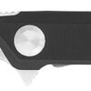 CobraTec Knives CTMONBLK Monarch 3.50" Folding Plain Satin D2 Steel Blade, 4.75" Black G10 Handle 1 167312