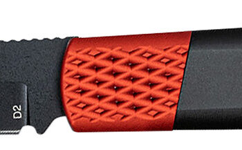 CobraTec Knives CTGHRBRB Gideon Hidden Release 3" OTF Plain Black D2 Steel Blade, 4.25" Black/Red Aluminum Handle