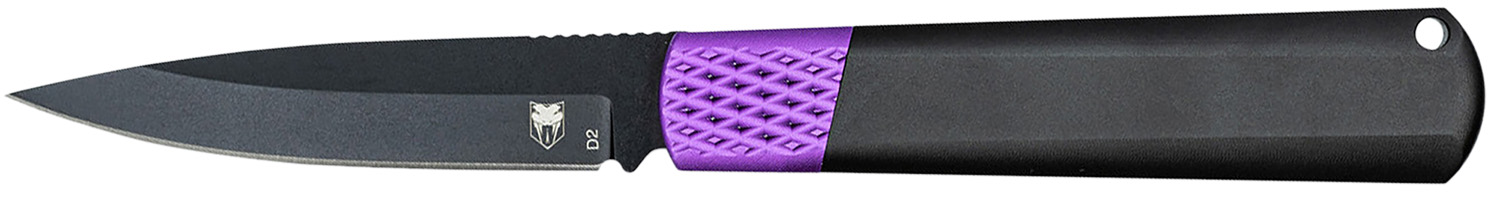 CobraTec Knives CTWOLVERINEBLK Gideon 3" Folding Plain Black Stonewashed D2 Steel Blade, 4.25" Black/Purple Aluminum Handle 3 CobraTec Knives CTWOLVERINEBLK Gideon 3" Folding Plain Black Stonewashed D2 Steel Blade, 4.25" Black/Purple Aluminum Handle