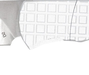 CobraTec Knives CTCLNHRSIL Cyclone Hidden Release 3" OTF Plain Satin D2 Steel Blade, 4" White Aluminum Handle