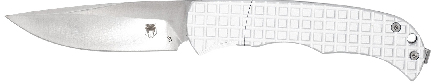 CobraTec Knives CTCLNHRSIL Cyclone Hidden Release 3" OTF Plain Satin D2 Steel Blade, 4" White Aluminum Handle 3 CobraTec Knives CTCLNHRSIL Cyclone Hidden Release 3" OTF Plain Satin D2 Steel Blade, 4" White Aluminum Handle