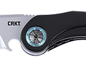 CRKT 5702 Nucleus  3.19" Folding Plain Bead Blasted 12C27 Sandvik Blade, Black/Red G10/SS Handle