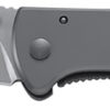 CRKT 6450S Drifter EDC 2.88" Folding Drop Point Plain Satin 8Cr14MoV SS Blade, Silver Stainless Steel Handle 2 168104