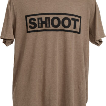 Hornady 99606L Shoot T-Shirt Brown Tri-Blend Short Sleeve Large