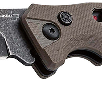 Boker 01BO483 Intention II  Folding Drop Point Plain D2 Steel Blade Brown G10 Handle