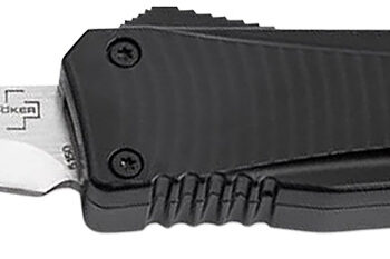 Boker 06EX245 Falcon 2.0 Pocket 3.35" Plain D2 Steel Blade Black Aluminum Handle