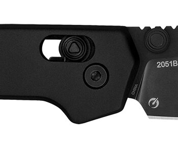 Kershaw 2051BLK Mini Iridium  3" Folding/Spear Point Plain Stonewashed D2 Steel Blade/Ice Blue Anodized 6061-T6 Aluminum Handle