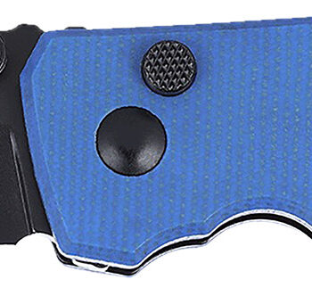 CRKT 2474BD SQUID  EDC 2.27" Folding Plain Stonewashed D2 Steel Blade, Blue Micarta Handle