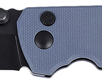 CRKT 2495G SQUID XM 2.95" Folding Plain Black Oxide D2 Steel Blade, Gray G10 Handle