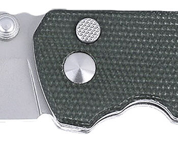 CRKT 2495GR SQUID XM 2.95" Folding Plain Stonewashed D2 Steel Blade, Green Micarta Handle