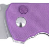 CRKT 2495P SQUID XM 2.95" Folding Plain Stonewashed 14C28N Steel Blade, Purple G10 Handle 1 172860