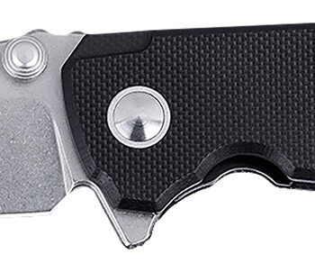 CRKT 2540 IBISD  EDC 3.09" Folding Plain Stonewashed D2 Steel Blade, Black G10 Handle