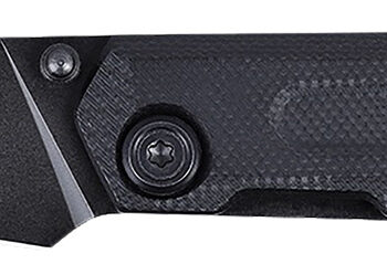 CRKT 2670 Straight  EDC Compact 2.60" Folding Wharncliffe Plain Black Oxide D2 Steel Blade, Black G10 Handle