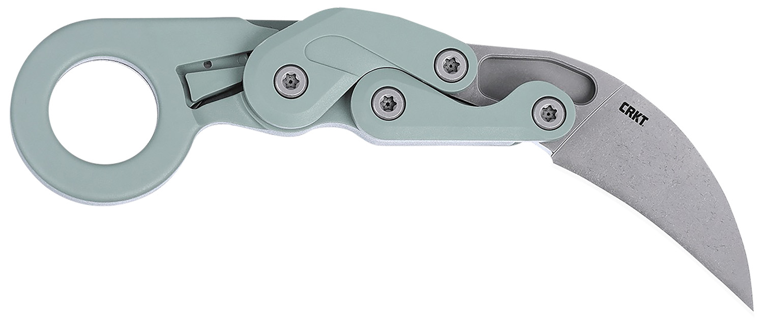 CRKT 4041GR Provoke 2.41" Folding Karambit Plain Satin D2 Steel Blade, Gray Cerakote Aluminum Handle 3 CRKT 4041GR Provoke 2.41" Folding Karambit Plain Satin D2 Steel Blade, Gray Cerakote Aluminum Handle