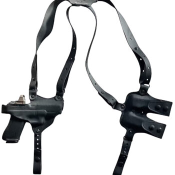 1791 Gunleather NSS2.1SBLHR  Optic Ready Shoulder Horizontal Black Fits Glock 17 Right Hand