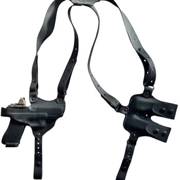 1791 Gunleather NSS2.4SBLHR  Optic Ready Shoulder Horizontal Black Fits Sig P320 Right Hand