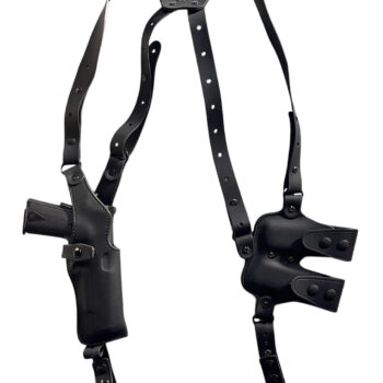 1791 Gunleather NSS2.1SBLVR  Optic Ready Shoulder Vertical Black Fits Glock 17 Right Hand