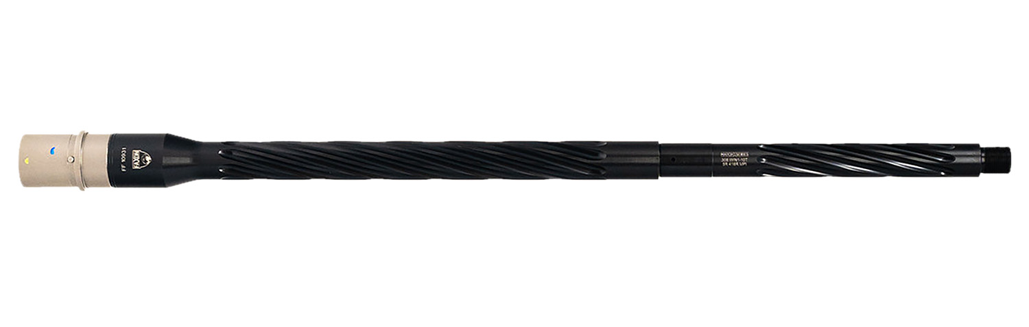 Faxon Firearms 10B810R20SHQ5RNP3 Match 308 Win 20″ Spiral Fluted Black Salt Bath Nitride 416-R Stainless Barrel