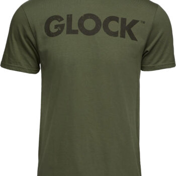 Glock AP96156 Caliber Tee  Military Green Ringspun Cotton Short Sleeve Small