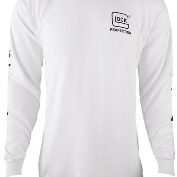 Glock AP96095 Perfection Long Sleeve Tee White Pre-Shrunk Cotton Long Sleeve XL