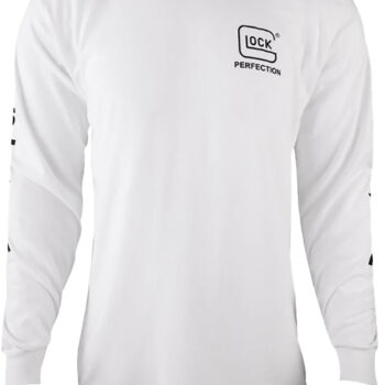 Glock AP96097 Perfection Long Sleeve Tee White Pre-Shrunk Cotton Long Sleeve 3XL