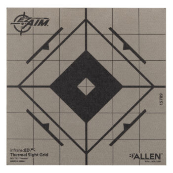 Allen 15789 Thermal Target  Sight-In Grid Hanging Paper 6" x 6" Black/Gray