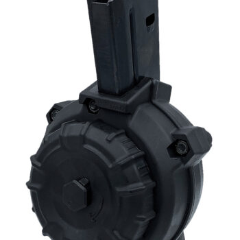 ProMag DRMA108   50rd Drum 6.8 SPC Fits AR-15 Black DuPont Zytel Polymer