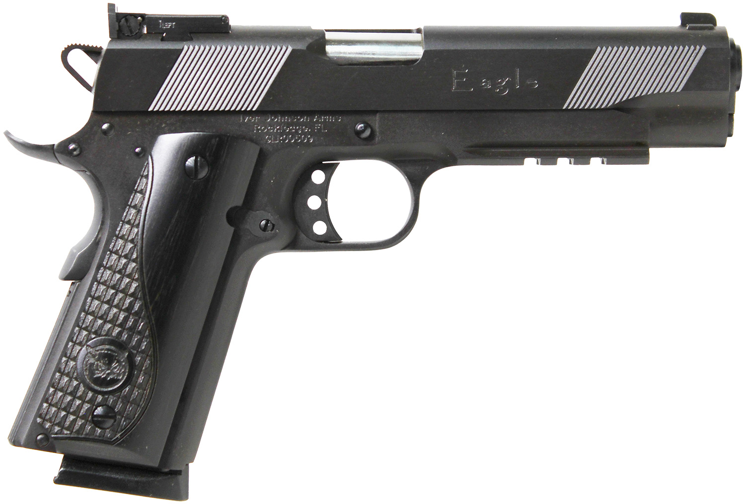 Iver Johnson Arms EAGLELR Eagle LR Government Size 45 ACP 8+1 5" Matte Blued 3 Iver Johnson Arms EAGLELR Eagle LR Government Size 45 ACP 8+1 5" Matte Blued