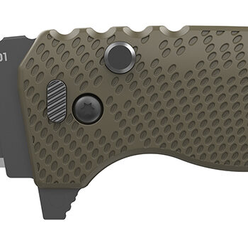 Outdoor Edge XD130AC Razor XD1  3" Folding Sheepsfoot/Utility Plain 420J2 SS Blade Heavy Duty Tan Glass-Filled Nylon Handle