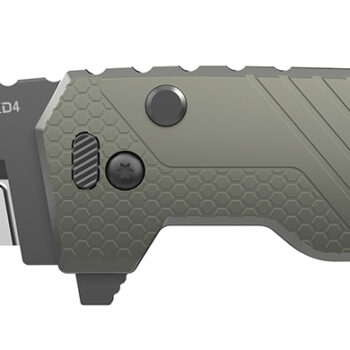 Outdoor Edge XDS430AC Razor XD4  3" Folding Serrated 420J2 SS Blade Green