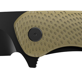 Outdoor Edge VD1C Viddux  3.15" Folding Drop Point Plain Black Oxide 4Cr14MoV Blade Green Glass-Filled Nylon Handle