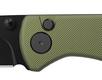 Outdoor Edge DK1C Dirk  3.25" Folding Drop Point Plain Black Oxide 8Cr13MoV SS Blade Green Anodized