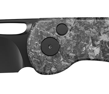 Outdoor Edge KN1C Kaytan  3.30" Drop Point Plain Black Oxide 8Cr13MoV SS Blade Carbon Fiber Handle