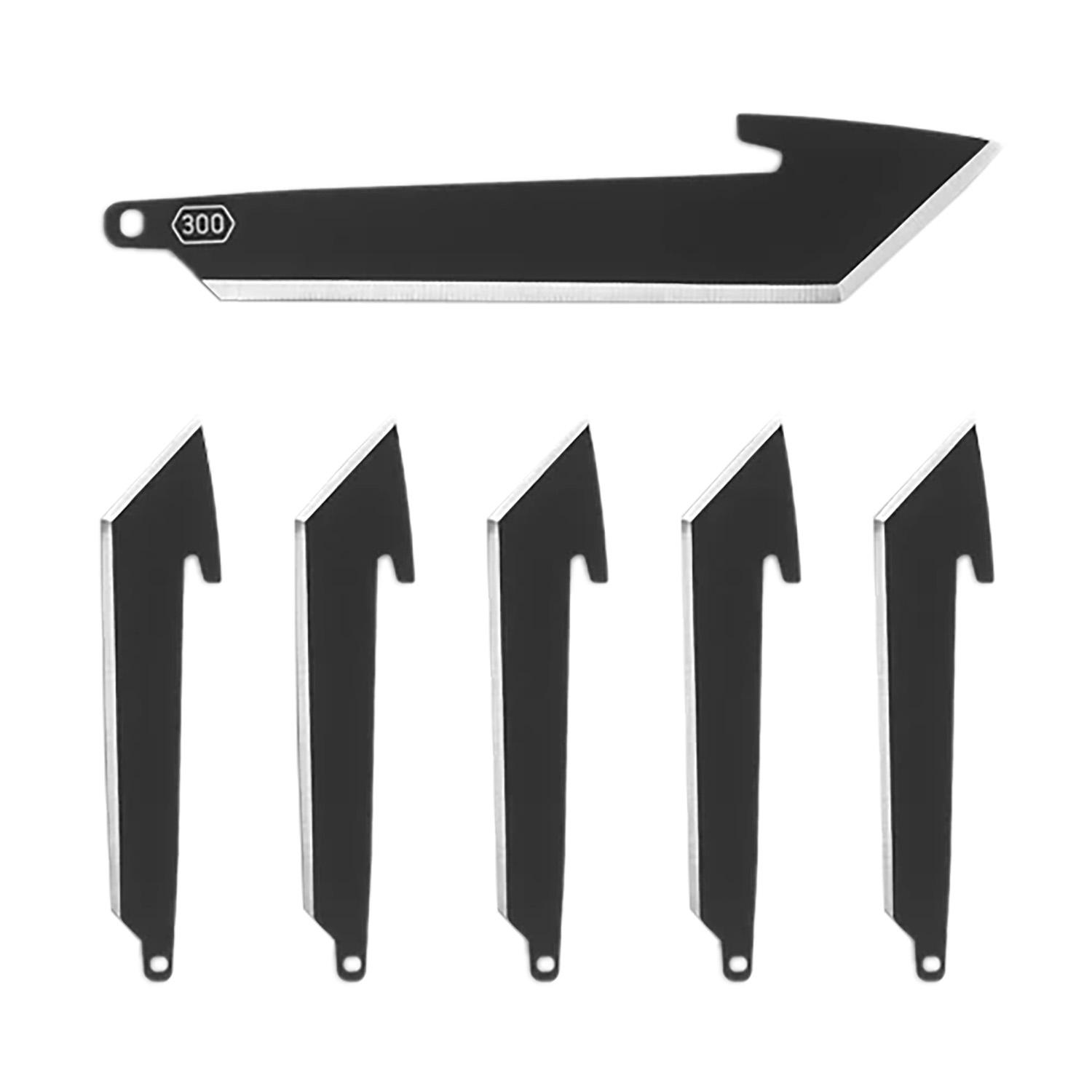 Outdoor Edge RRT30K6C 3" Tanto Plain Black Oxide 420J2 SS Blade 6 Blades 3 Outdoor Edge RRT30K6C 3" Tanto Plain Black Oxide 420J2 SS Blade 6 Blades