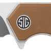 Sig Sauer Knives TS8SBRN Tsuru 3.30" Folding Tanto Plain Satin 154CM SS Blade, 4.20" Coyote Brown G10 Handle 1 178310