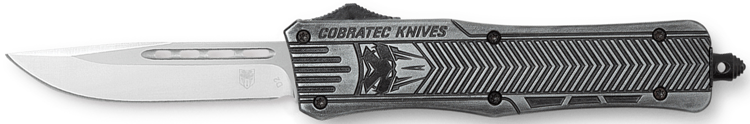 CobraTec Knives MSWCTK1MDNS CTK-1 American Flag Medium 3" OTF Drop Point Plain Stonewashed D2 Steel Blade, 5" Black Aluminum Alloy Handle 3 CobraTec Knives MSWCTK1MDNS CTK-1 American Flag Medium 3" OTF Drop Point Plain Stonewashed D2 Steel Blade, 5" Black Aluminum Alloy Handle