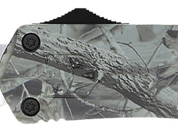 CobraTec Knives MWDFS3DNS FS-3  Medium 3" OTF Drop Point Plain D2 Steel Blade, 4.50" Woodland Camo Aluminum Alloy Handle