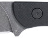 CobraTec Knives SD2DNSBLKGEN2 Skinner Gen II 3.50" Folding Plain Stonewashed D2 Steel Blade, 4.31" Black w/Finger Ring G10 Scales Handle 1 178730