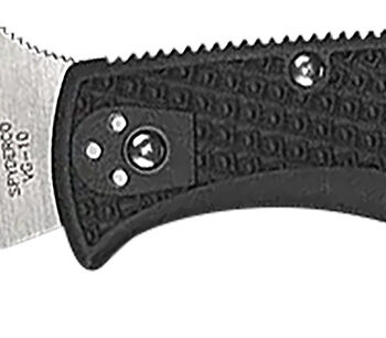 Spyderco C243FPWCBK Endela Lightweight 3.40" Folding Wharncliffe Plain VG-10 SS Blade, Black Textured FRN Handle