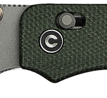 Civivi Knives C23074-3 Baby Banter 2 2.34" Folding Drop Point Plain Gray Stonewashed Nitro-V Steel Blade, Green Textured Canvas Micarta Handle