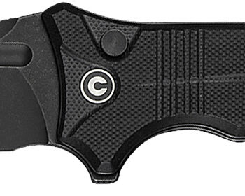 Civivi Knives C23080-1 Neurohaptic  EDC 3.74" Folding Clip Point Plain Black Stonewashed Nitro-V Steel Blade, Black Textured G10 Handle
