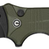 Civivi Knives C23080-3 Neurohaptic EDC 3.74" Folding Clip Point Plain Black Stonewashed Nitro-V Steel Blade, OD Green Textured G10 Handle 2 179368