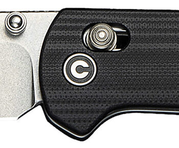 Civivi Knives C23073-1 Yonder  2.88" Folding Spey Point Plain Stonewashed 14C28N Steel Blade, Black Textured G10 Handle