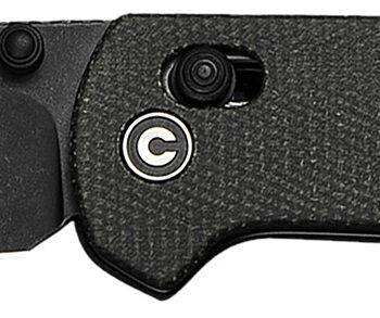 Civivi Knives C23073B-1 Yonder  2.88" Folding Spey Point Plain Black Stonewashed 14C28N Steel Blade, Dark Green Canvas Micarta Handle