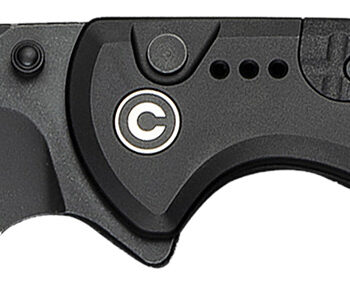 Civivi Knives C22025D-1 Sentinel Strike II 3.70" Folding Plain Black Stonewashed Nitro-V Steel Blade, Black Textured FRN Handle