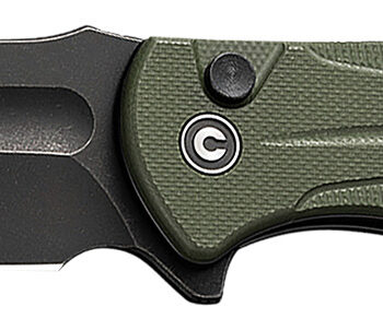 Civivi Knives C23053-2 Incindie  3.48" Folding Spear Point Plain Black Stonewashed 14C28N Steel Blade, OD Green Textured G10 Handle