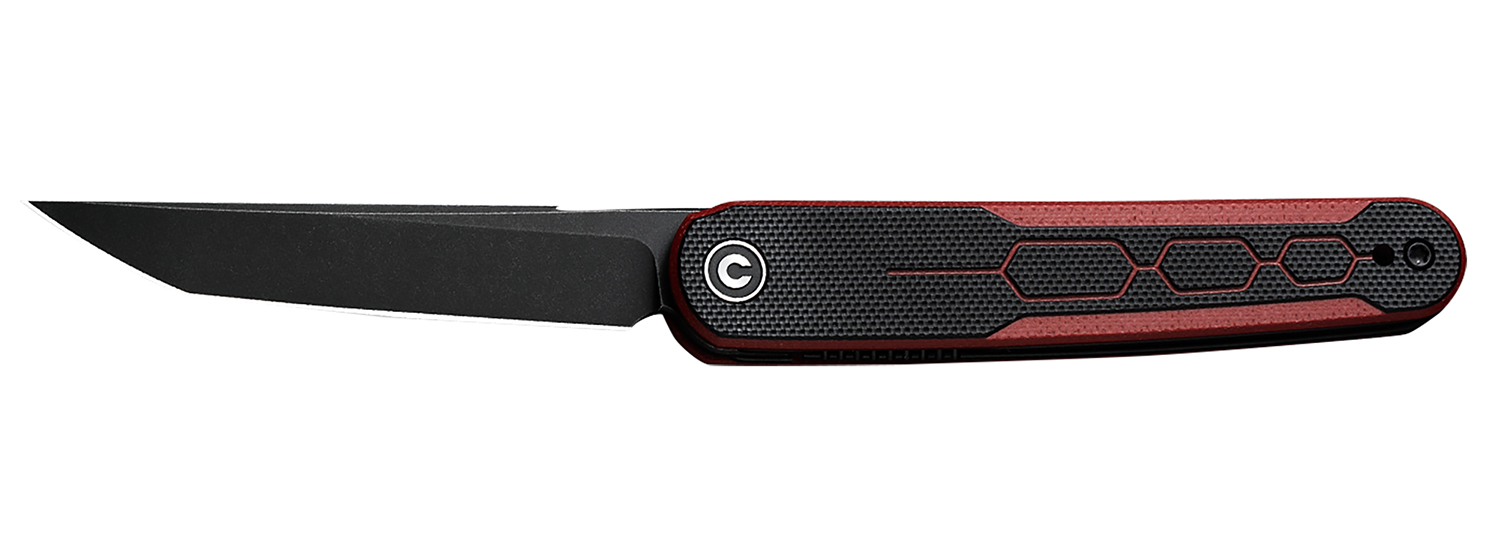 Civivi Knives C23015-1 KwaiQ 2.97" Folding Plain Black Stonewashed Nitro-V Steel Blade, Black/Burgundy Textured G10 Handle 3 Civivi Knives C23015-1 KwaiQ 2.97" Folding Plain Black Stonewashed Nitro-V Steel Blade, Black/Burgundy Textured G10 Handle