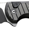 Civivi Knives C23040B-1 Stormhowl 3.30" Folding Clip Point Plain Black Stonewashed Nitro-V Steel Blade, Milled Black Aluminum Handle 2 179380